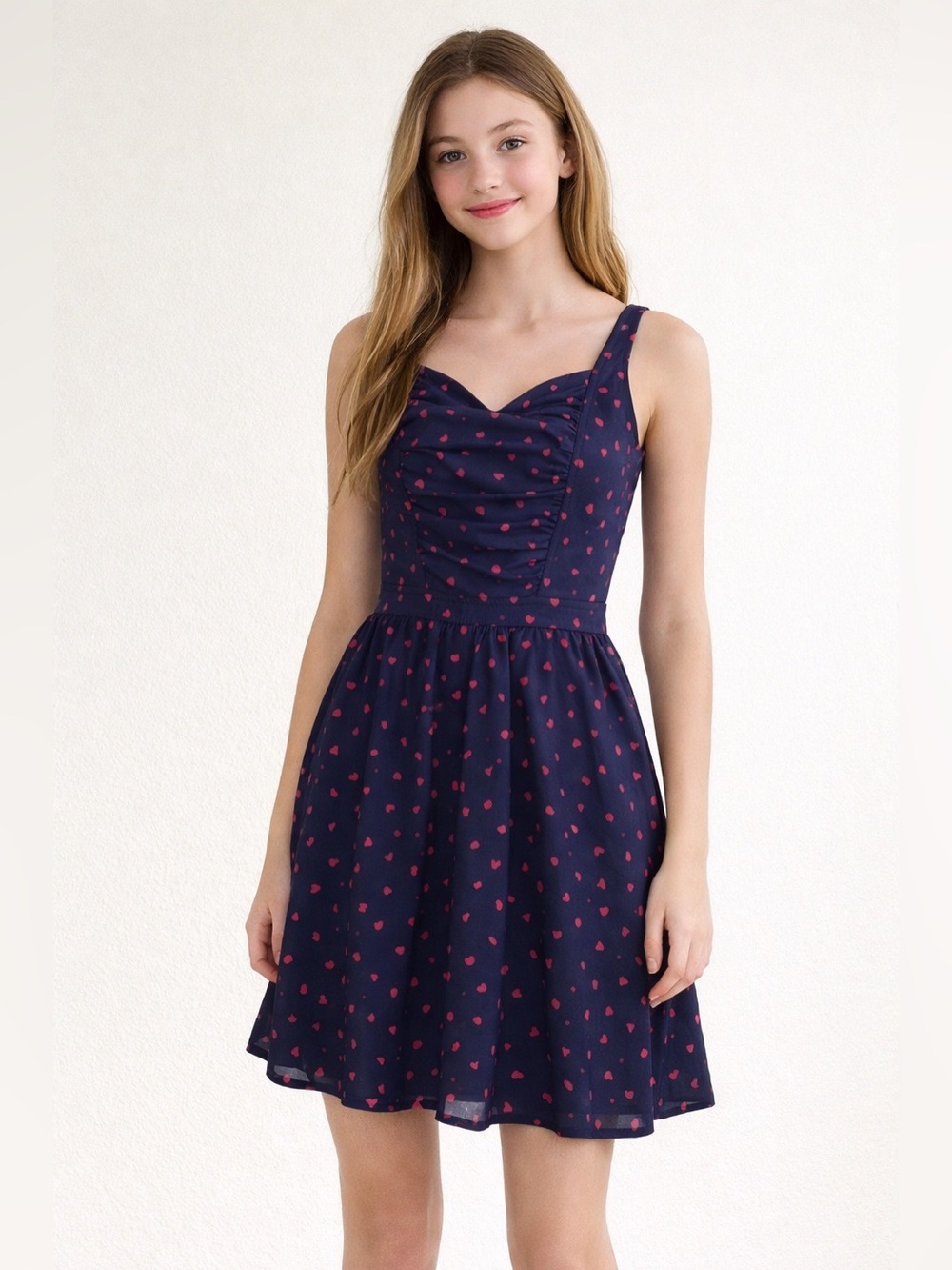 dELiA*s Blue Dress with Red Accents